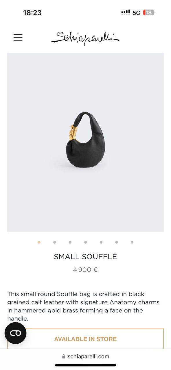 СУМКА SCHIAPARELLI детальное фото