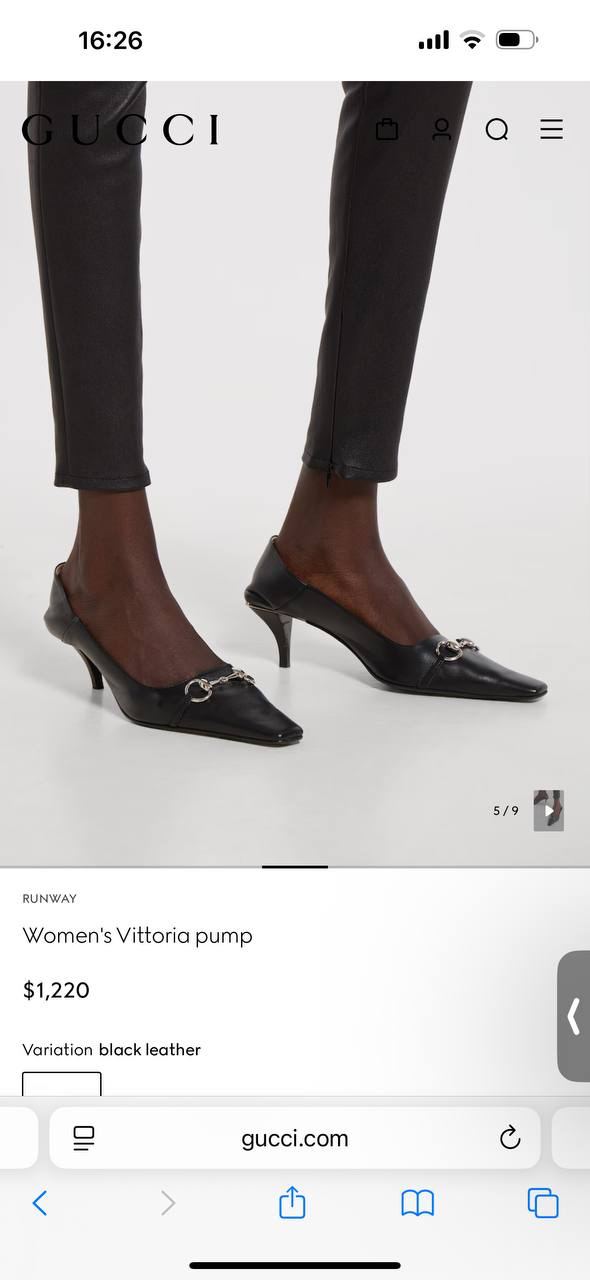ТУФЛИ GUCCI детальное фото