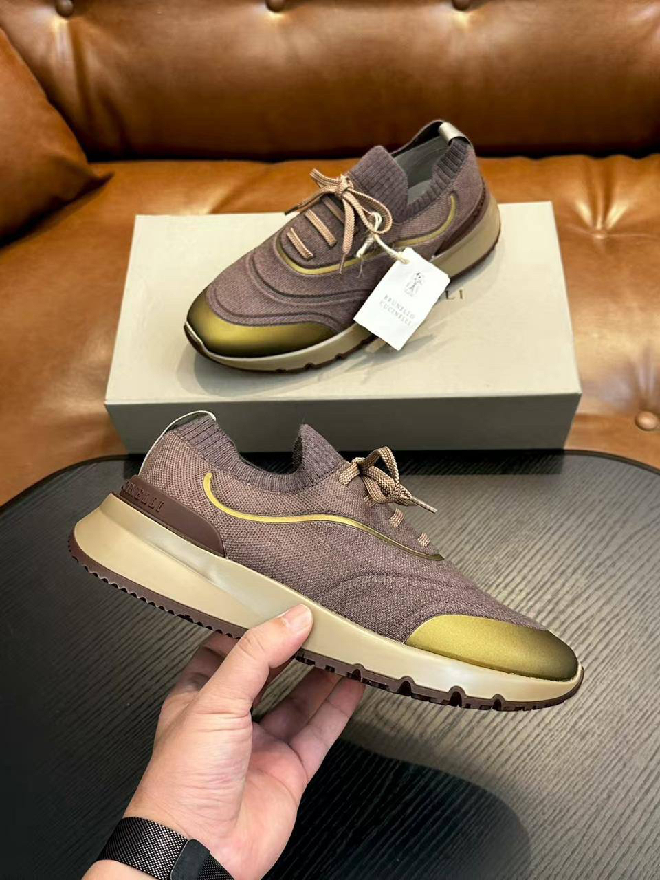 МУЖСКИЕ КРОССОВКИ BRUNELLO CUCINELLI детальное фото