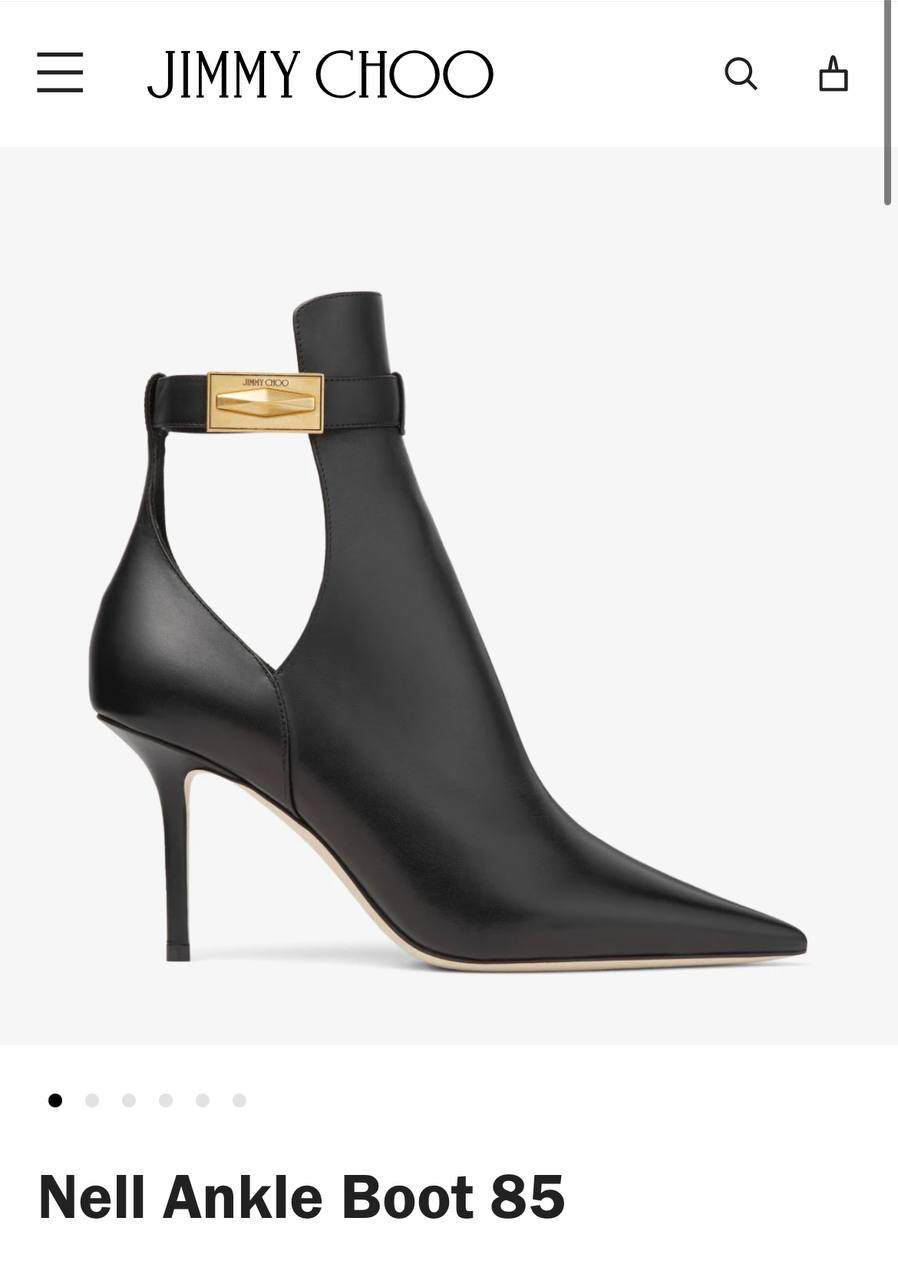 БОТИЛЬОНЫ JIMMI CHOO детальное фото