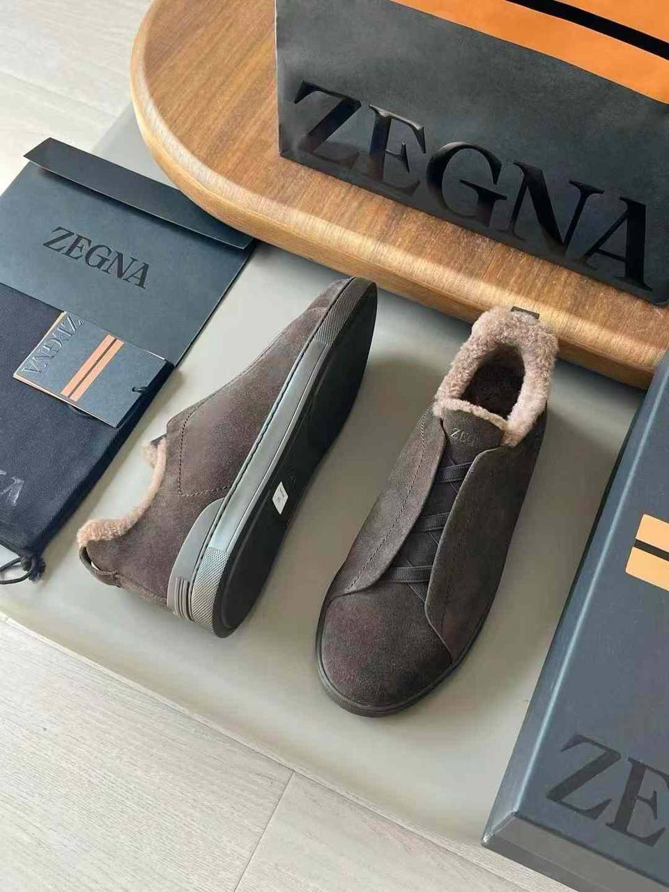 МУЖСКИЕ КЕДЫ ZEGNA детальное фото