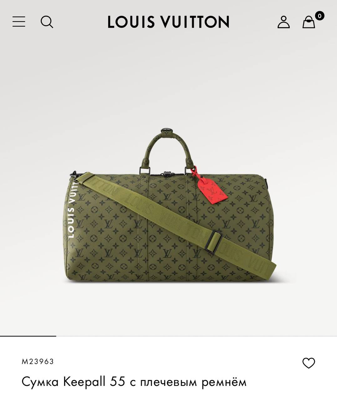 ДОРОЖНАЯ СУМКА LOUIS VUITTON детальное фото