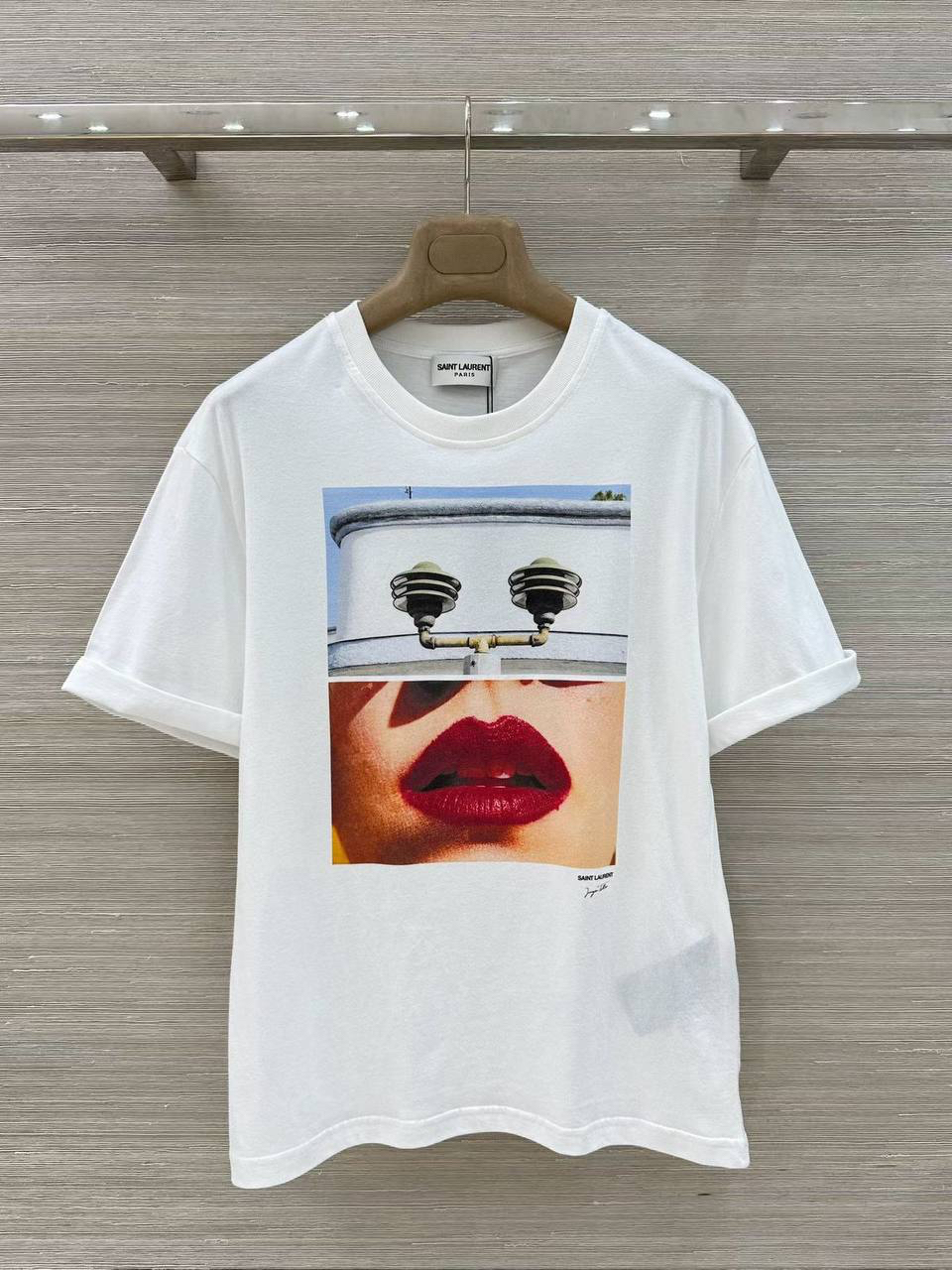 ФУТБОЛКА SAINT LAURENT детальное фото