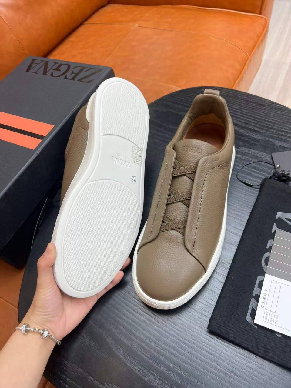 МУЖСКИЕ КЕДЫ ZEGNA детальное фото