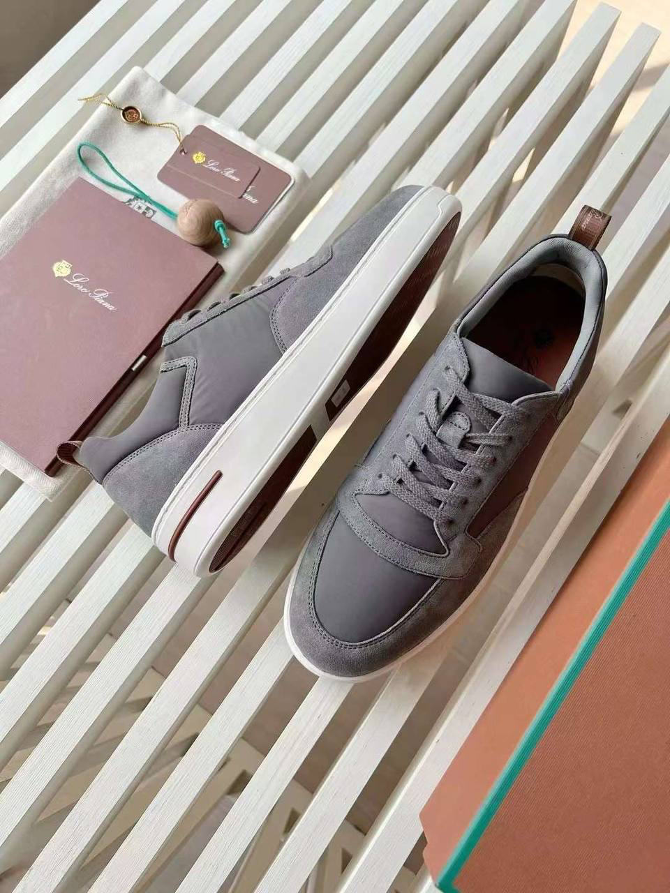 МУЖСКИЕ КЕДЫ LORO PIANA детальное фото