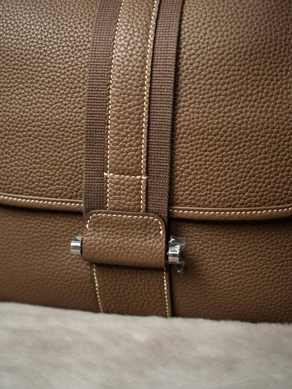 МУЖСКАЯ СУМКА МЕССЕНДЖЕР HERMES детальное фото