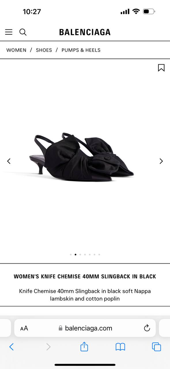 ТУФЛИ BALENCIAGA детальное фото