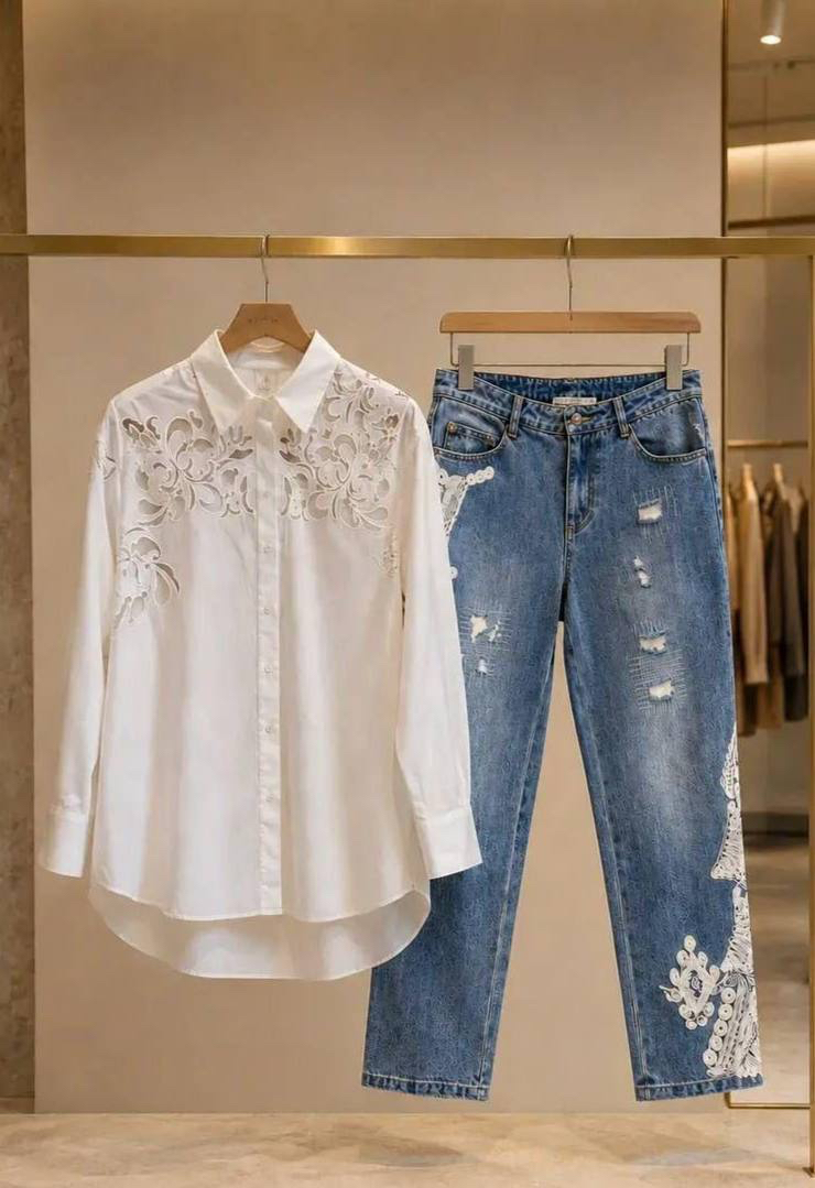 ДЖИНСЫ ERMANNO SCERVINO детальное фото