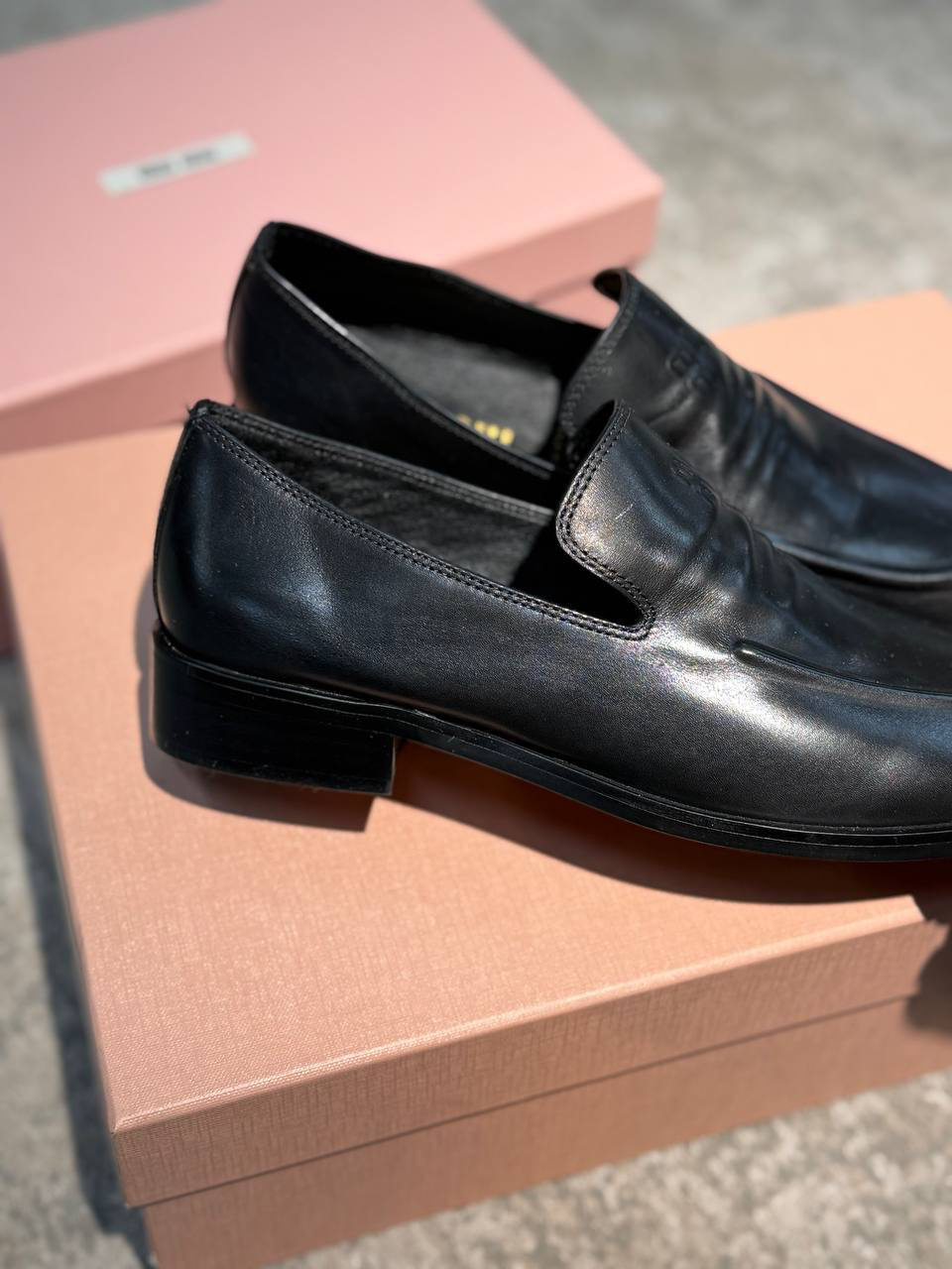 ЛОФЕРЫ MIU MIU детальное фото
