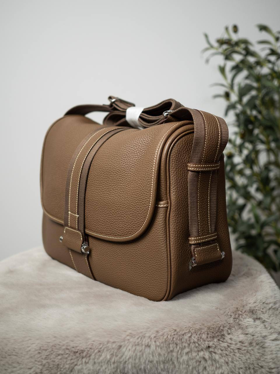 МУЖСКАЯ СУМКА МЕССЕНДЖЕР HERMES детальное фото