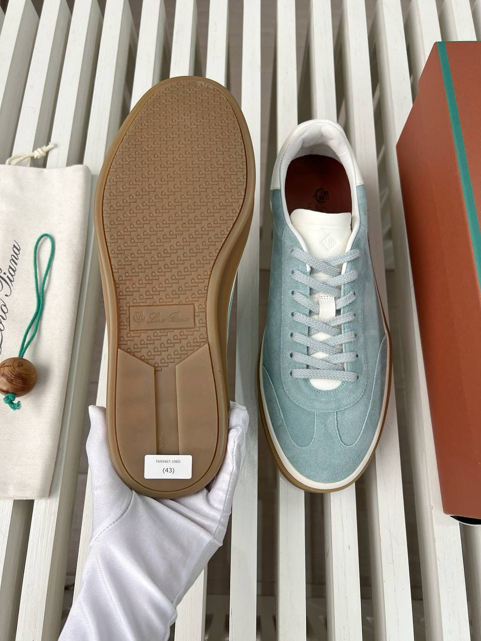 МУЖСКИЕ КЕДЫ LORO PIANA детальное фото