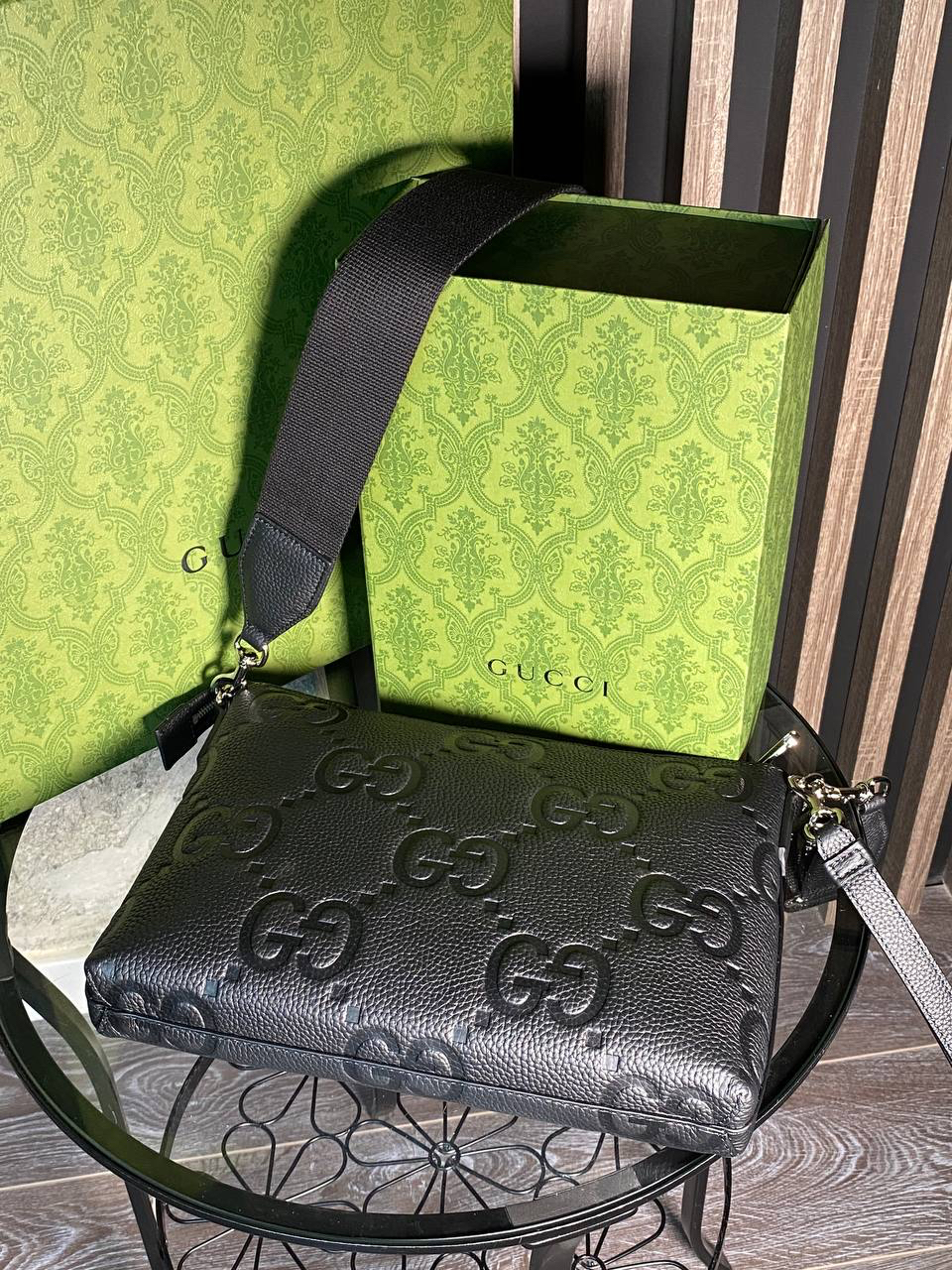 МУЖСКАЯ СУМКА МЕССЕНДЖЕР GUCCI детальное фото