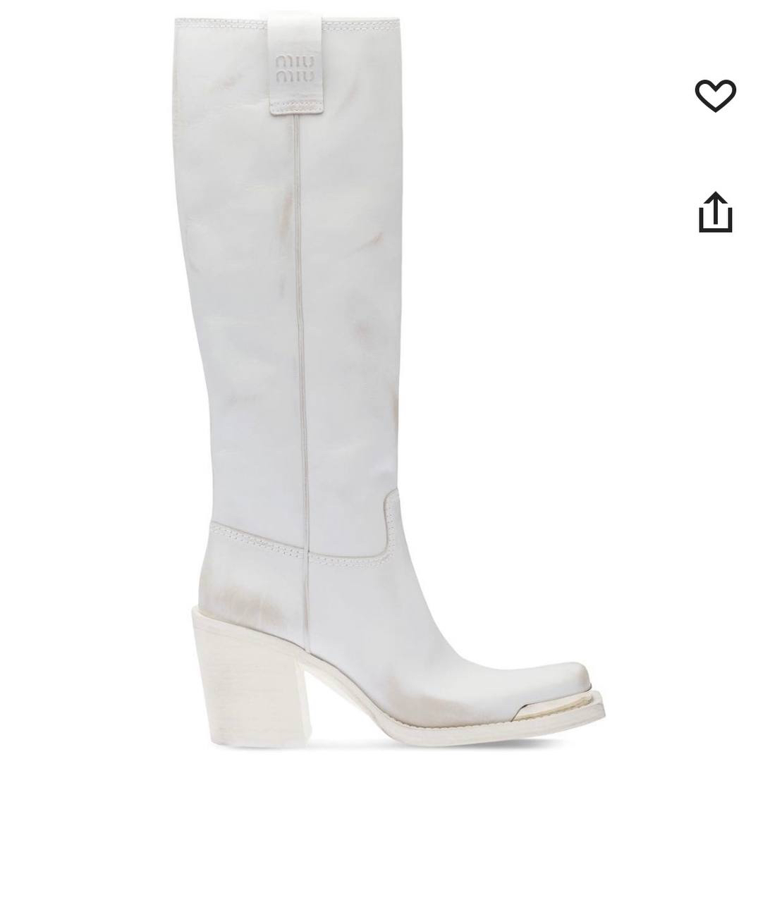 САПОГИ MIU MIU детальное фото