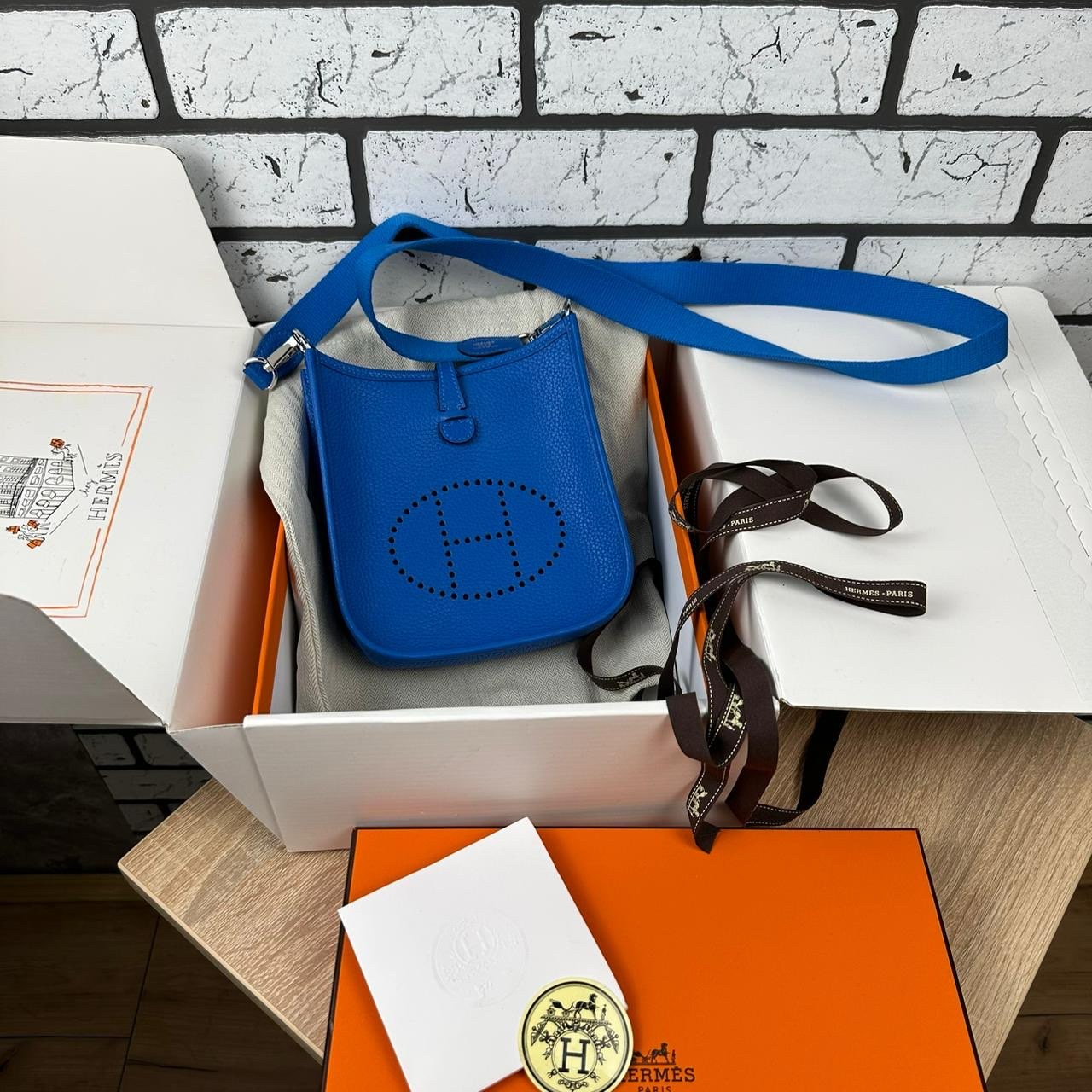 СУМКА HERMES EVELYNE MINI детальное фото