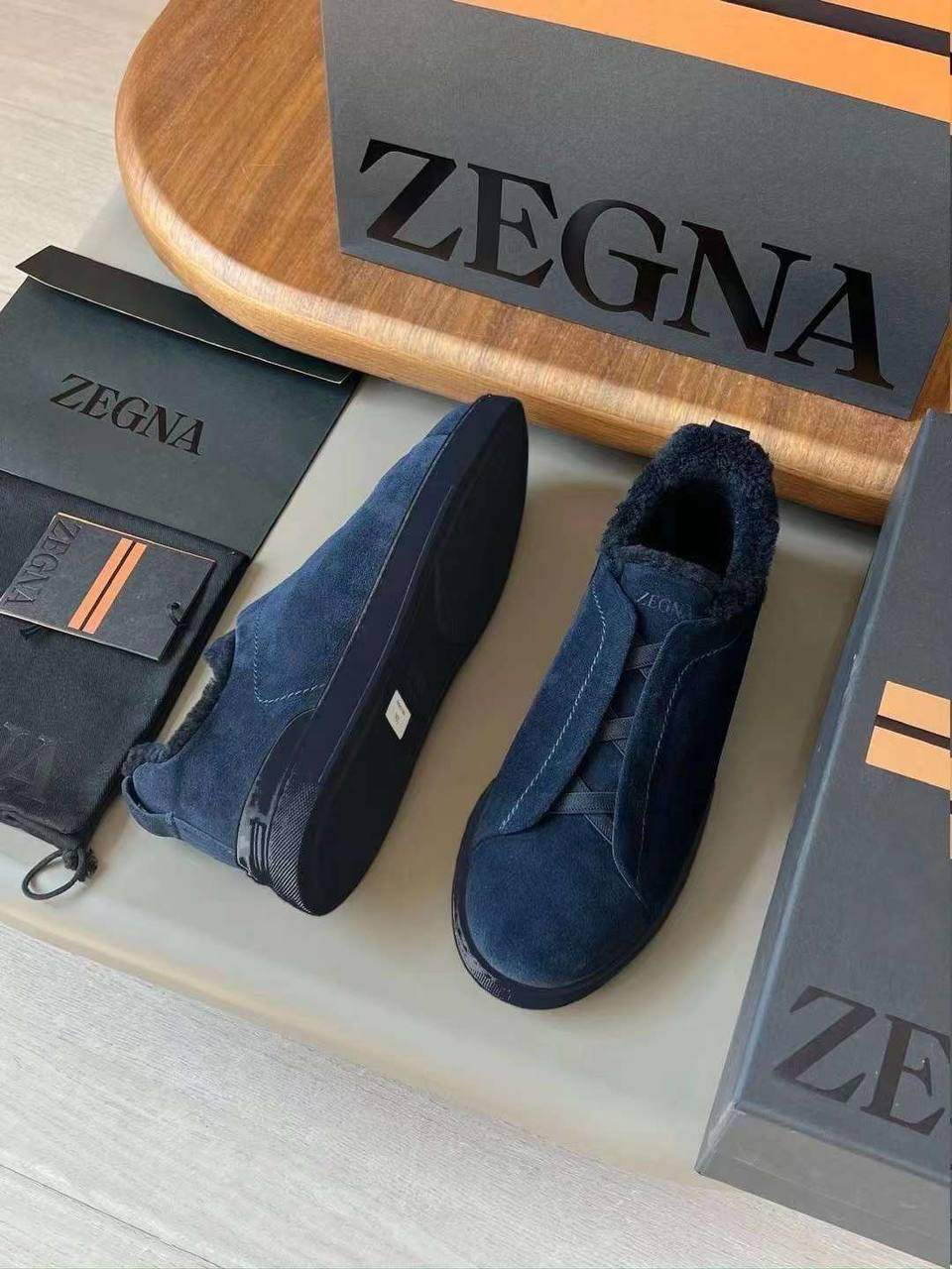 МУЖСКИЕ КЕДЫ ZEGNA детальное фото