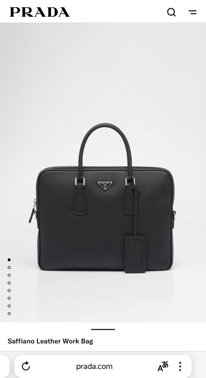 МУЖСКОЙ ПОРТФЕЛЬ PRADA детальное фото