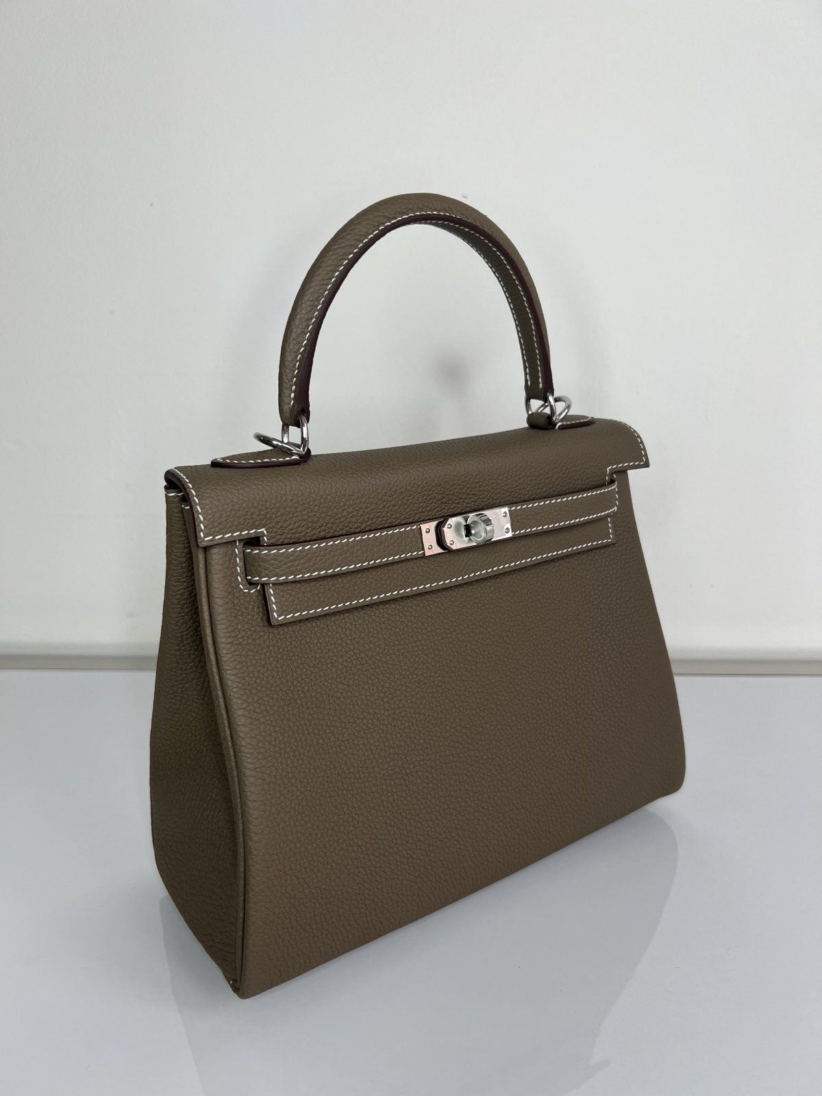 СУМКА HERMES KELLY 25 ручная работа детальное фото