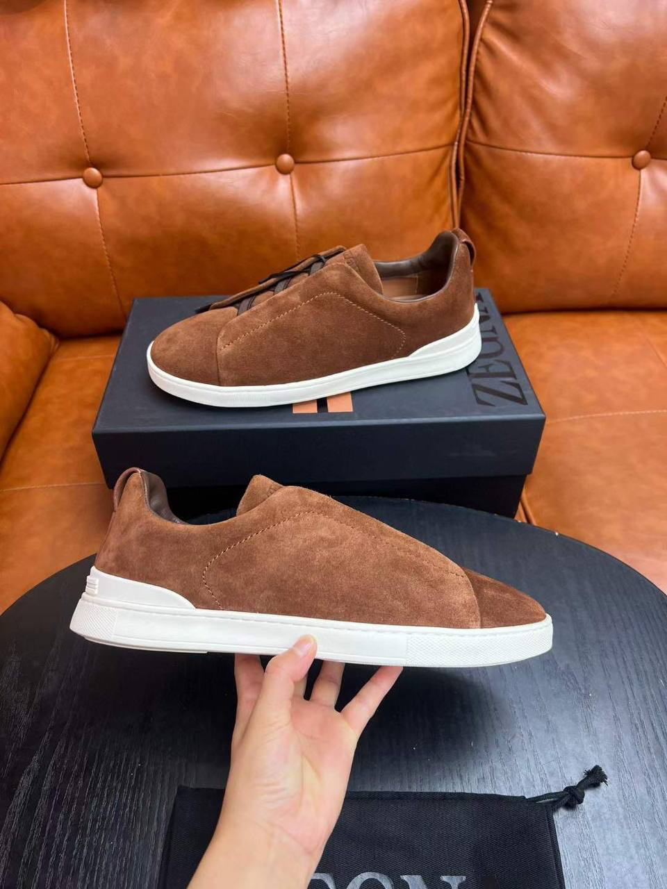МУЖСКИЕ КЕДЫ ZEGNA детальное фото
