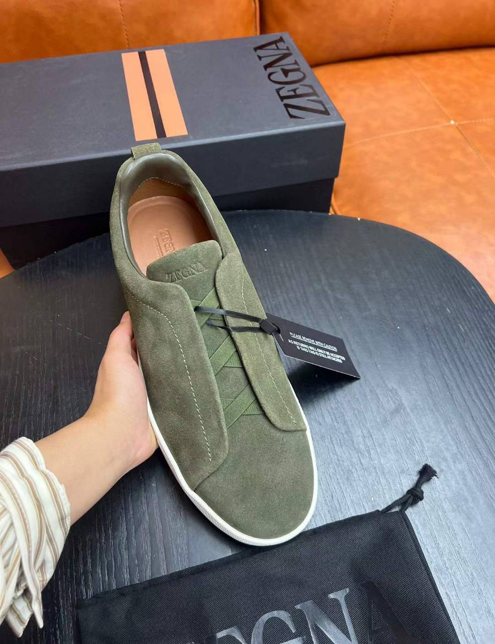 МУЖСКИЕ КЕДЫ ZEGNA детальное фото