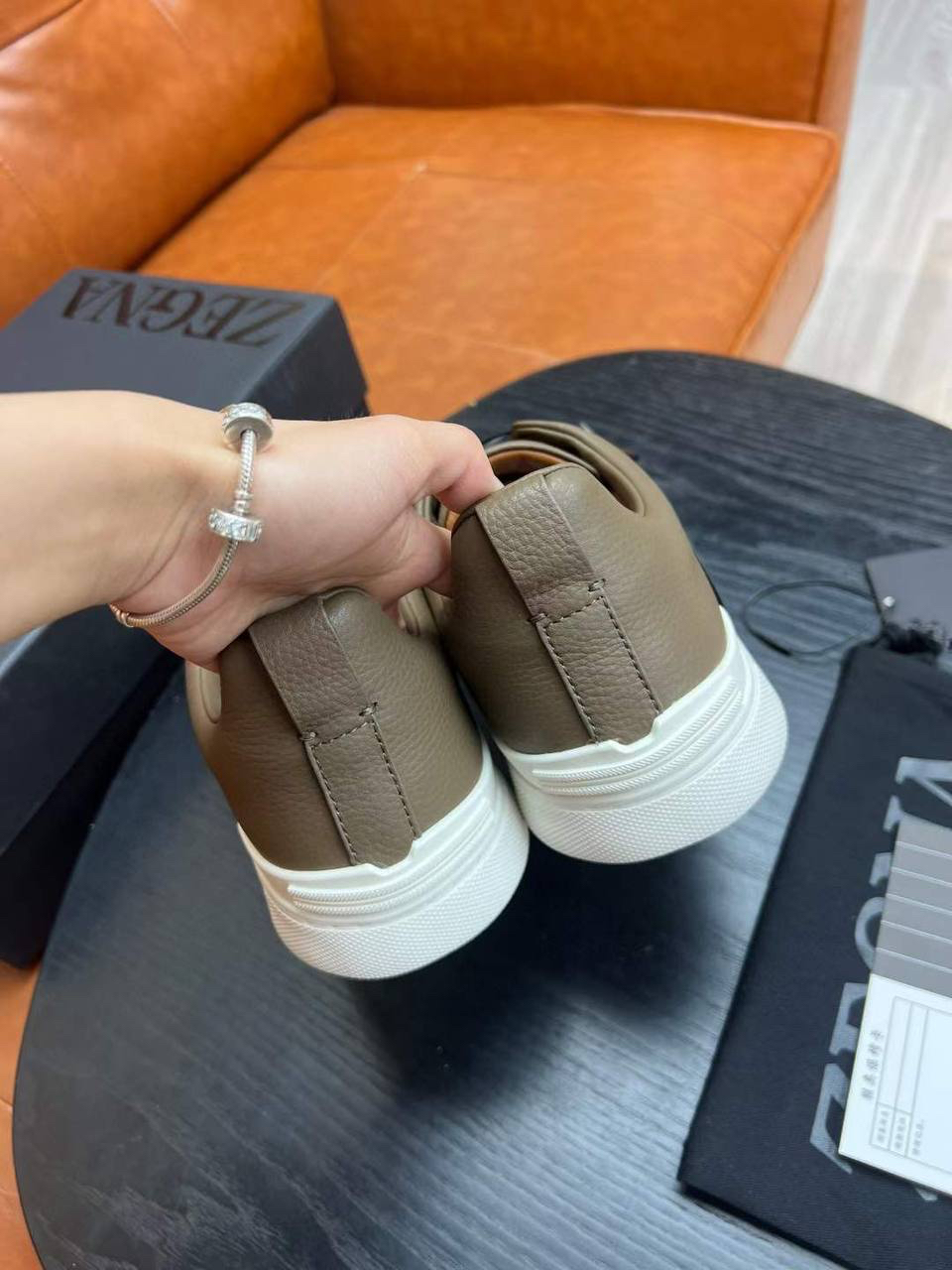 МУЖСКИЕ КЕДЫ ZEGNA детальное фото