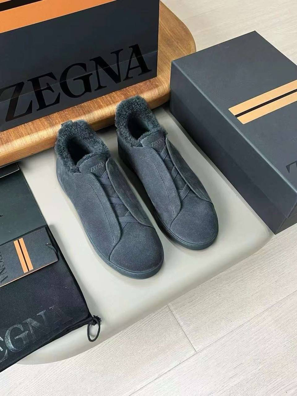 МУЖСКИЕ КЕДЫ ZEGNA детальное фото
