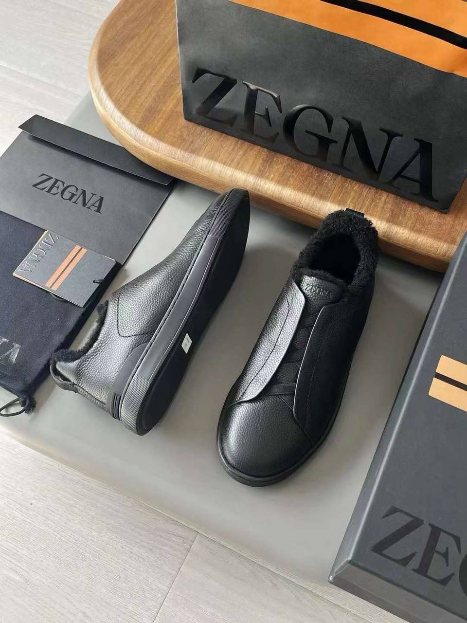 МУЖСКИЕ КЕДЫ ZEGNA детальное фото