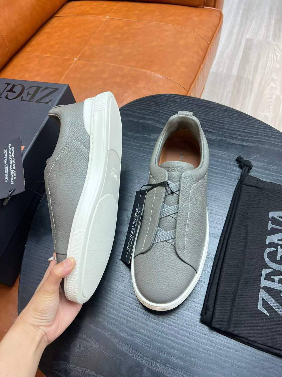 МУЖСКИЕ КЕДЫ ZEGNA детальное фото