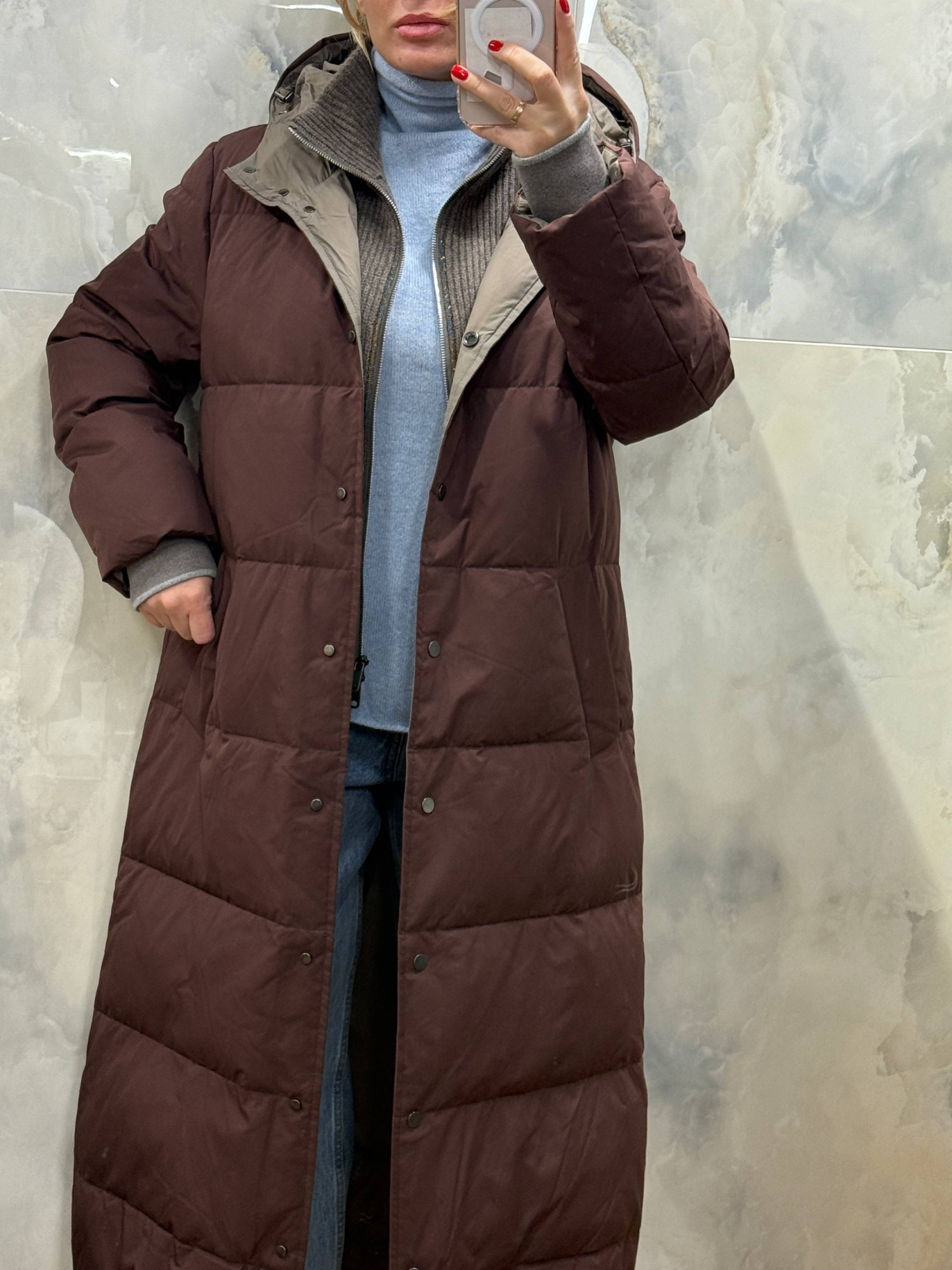 ПУХОВИК BRUNELLO CUCINELLI детальное фото