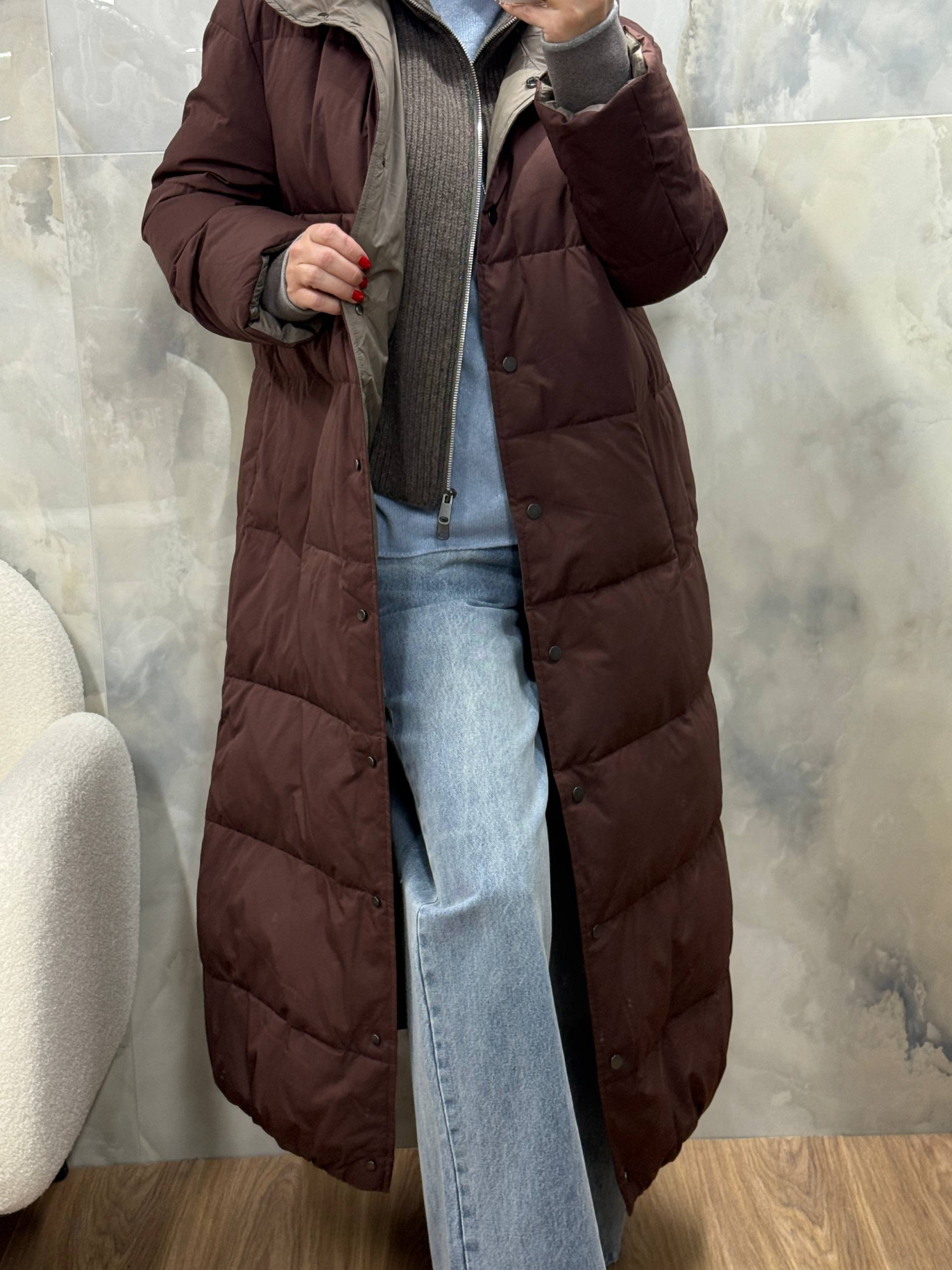 ПУХОВИК BRUNELLO CUCINELLI детальное фото