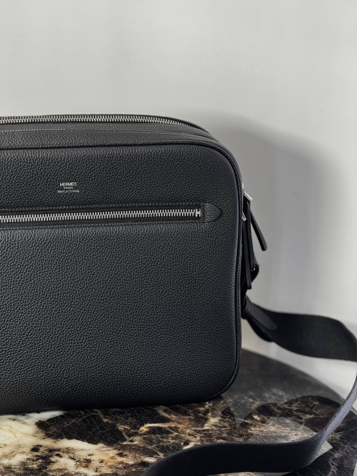 МУЖСКАЯ СУМКА МЕССЕНДЖЕР HERMES детальное фото