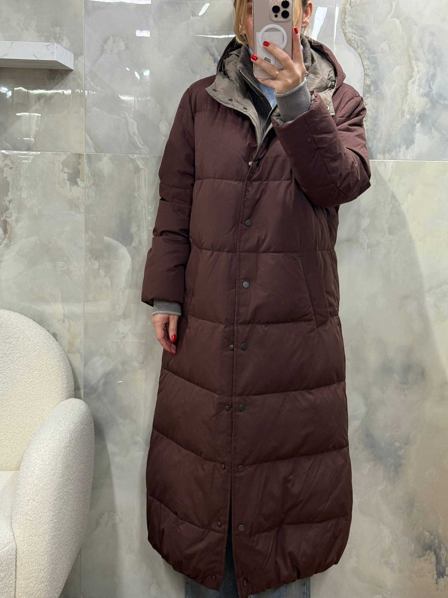 ПУХОВИК BRUNELLO CUCINELLI детальное фото