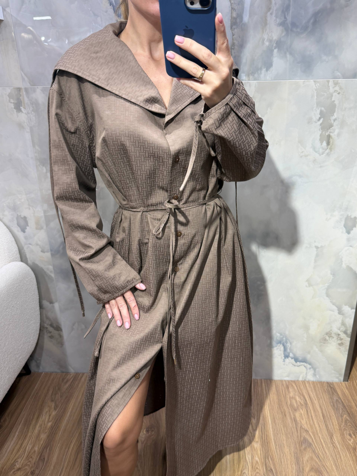 ПЛАТЬЕ HERMES детальное фото